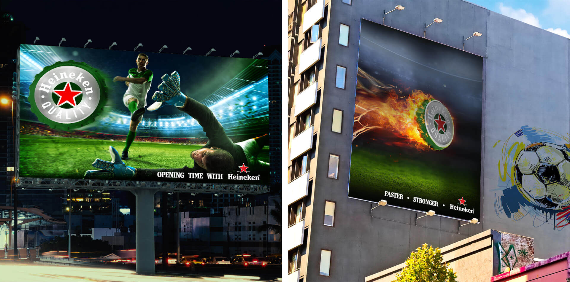 outdoor ads heineken
