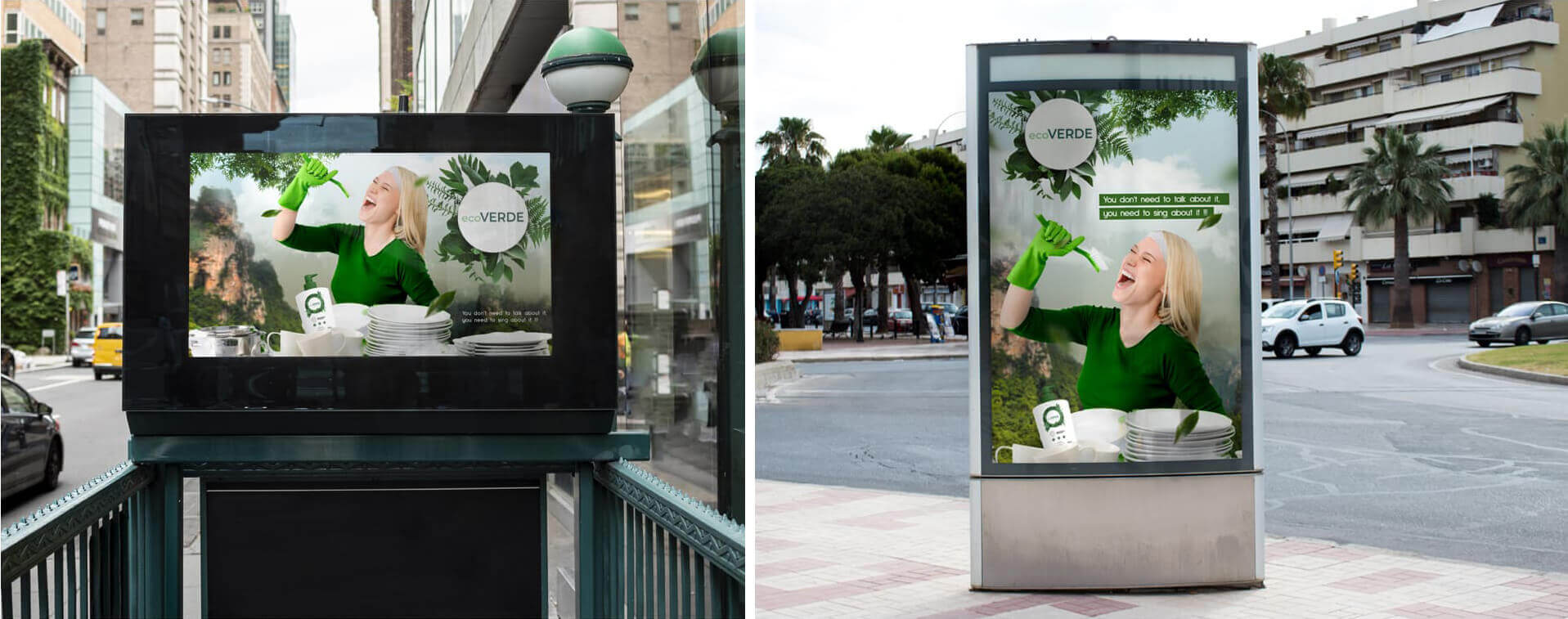 Ecoverde outdoor advertising