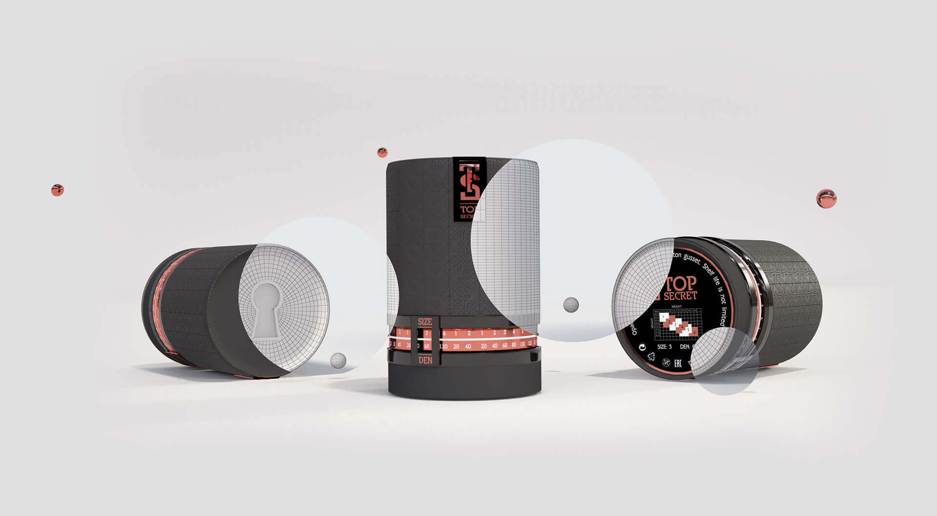 Top Secret package design variants