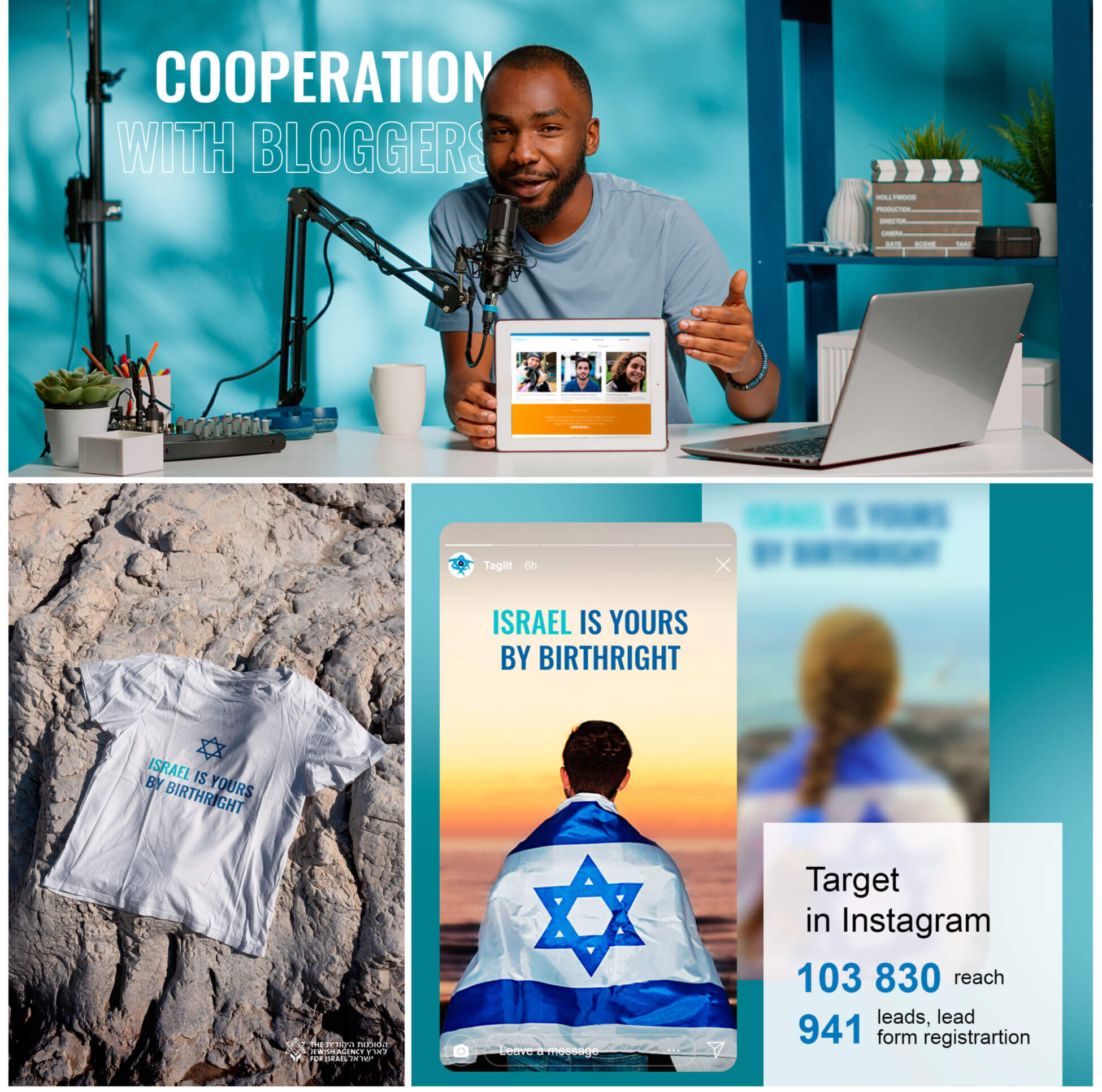 Taglit multichannel campaign
